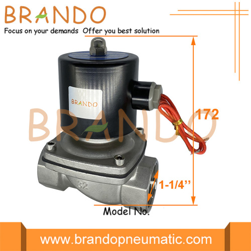 SUW-35 1-1 / 4 &quot;Pilot Diaphragm SS304 Water Solenoid Valve