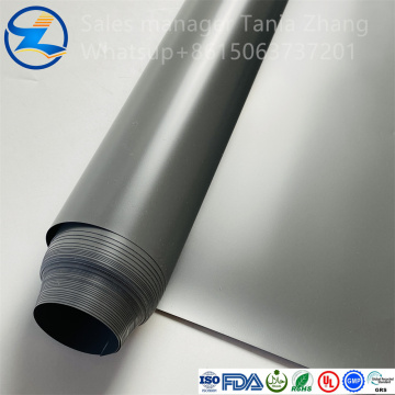 Material de embalagem de filme de PVC cinza personalizável de alta qualidade