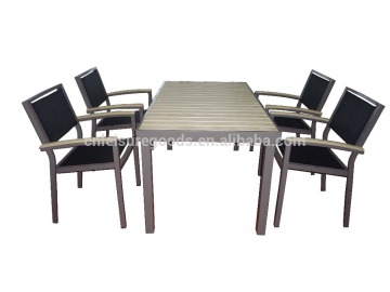 Outdoor polywood garden aluminum patio dining table