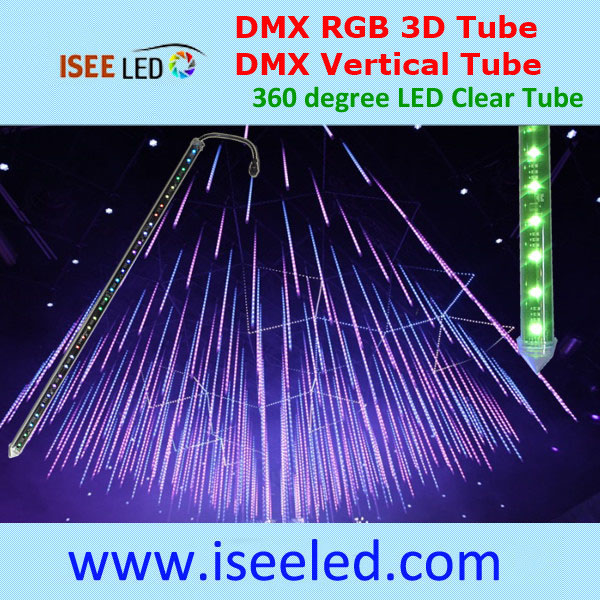 Nightclub Luci DMX 3D tube hanging