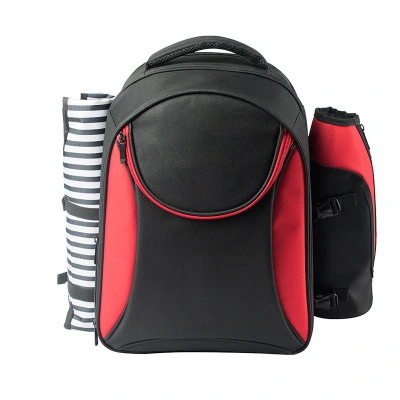 Travel Picnic Bag Outdoor with Tableware Double Shoulder Ice Bag Cooler Bag Backpack Large Capacity Insulation Bag