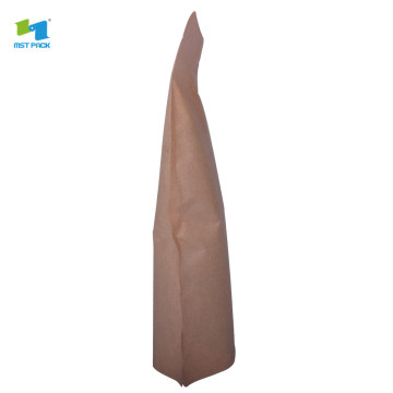 bolsa kraft paper stand up woreczek do kompostowania worek białka z zamkiem błyskawicznym i wyraźną wygraną