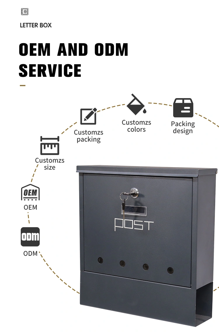 2021 Hot Factory Stainless Steel Letter Box for Houses Home Posite Mailbox/