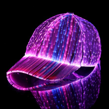Glow in the Dark Multicolor LED Fiber Optic Hat for Bar Dancing