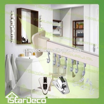 Z192 Wholesale Aluminum Shower Curtain Rod/barth curtain track