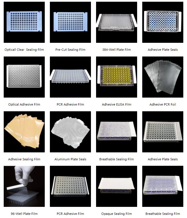 Labware plastic 96 well PCR plate film Sealing