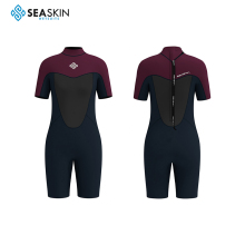 Seaskin Windproof Back Zip Wetsuit Shorty For Women