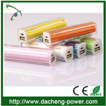 Factory wholesale universal lipstick power bank charger 2600mah