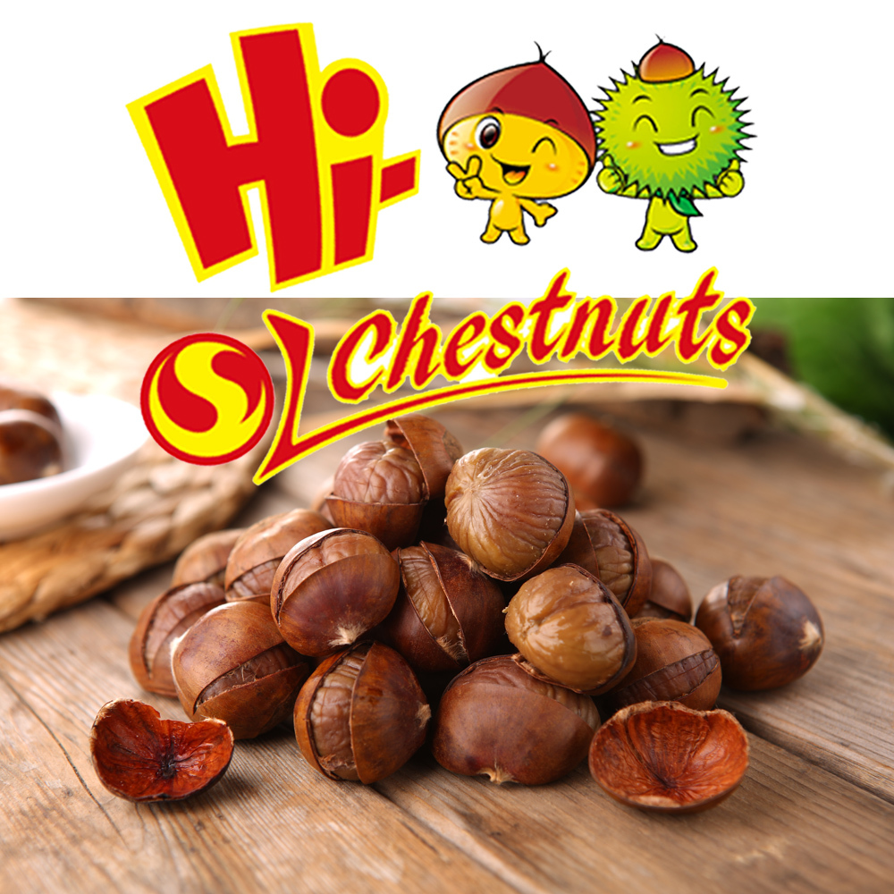 Organic snack ready to eat chestnuts, roasted inshelled chestnuts snacks
