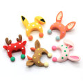 100Pcs/Lot Kawaii Cartoon Animal Hat Flatback Resin Cabochons 20*24MM Resin Animal Hat Craft Jewelry Making Findings