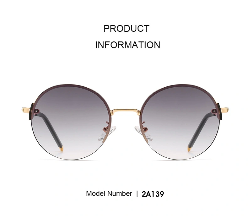 Luxury Hot Seller Round Metal Sunglasses