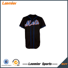 New design china blank black baseball jersey