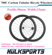 Road bicycle wheel 700c carbon road bike Tubular wheel 50mm carbon Tubular wheel wheelset