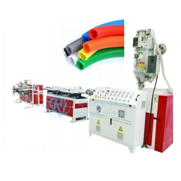 HDPE Single Wall Corrugated Pipe Extruder Production Line