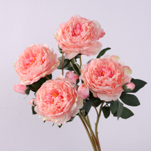 Buttercup Wedding Decoration: Artificial Flower Peony for Drawing Room Home Furnishing