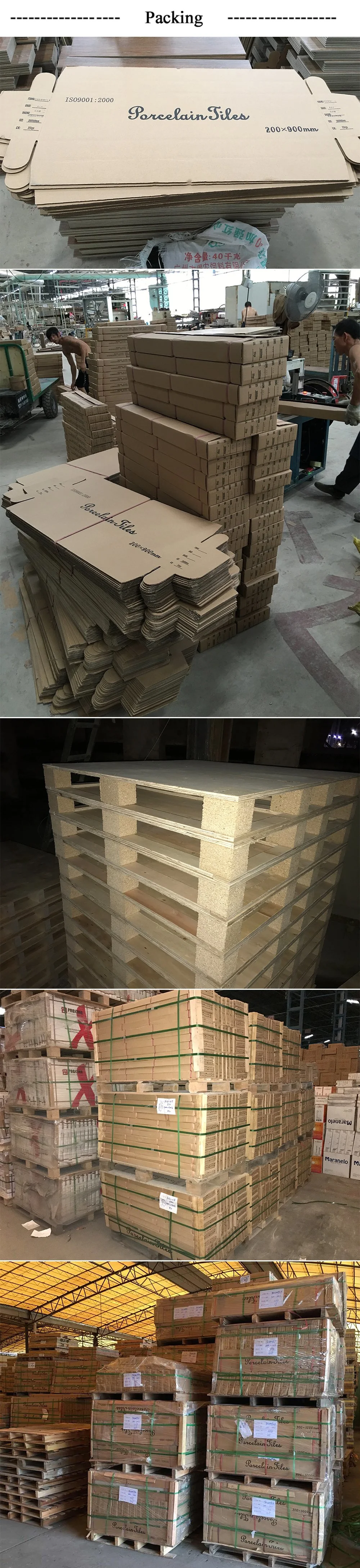 200X900mm Slip Resistant Wooden Look Floor Tile Wood Patterns
