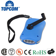 Promotional 3 LED Rechargeable Mini Small Hand Cranking Torch