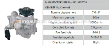 TRUCK & TRAILER & CAR STEERING PUMP FOR CHINESE VEHICLE S12-3407010 CHERY A1