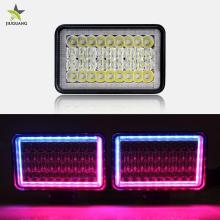 Wholesale Tractor & Truck 4x6 LED Headlights - Square RGB DRL Parking Sealed Beam