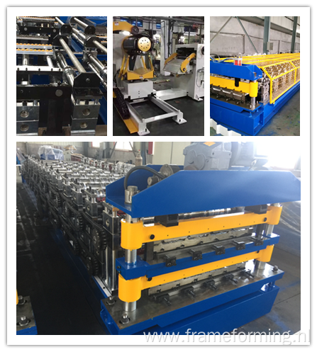 Corrugated Double Layer Metal Roof Tile Making Machine