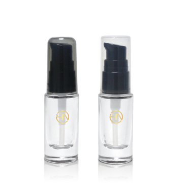 Empty 10ml glass pump bottle for oil
