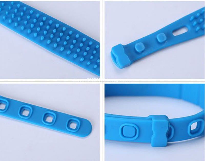 Pulseira de silicone RFID azul Silicone RFID Wristband blue