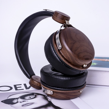 Casque d&#39;écouteur de bruit stéréo en bois HiFi 50 mm