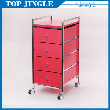 Fashionable 4 Tiers Storage Serving Cart With Wheels