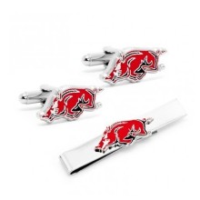 Arkansas Razorbacks Cufflinks and Tie Bar Gift Set[Cl-027]