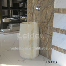 White onyx pedestal basin bathroom pedestal sinks