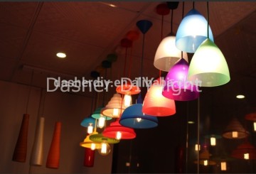 colored pendant lights PVC pendant lamp