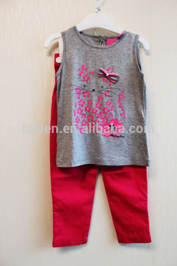 2014 Lovely Design Summer Sleeveless Child Suit