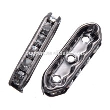 2015 popular findings diamond pave loose black flat rondelle crystal diamond beads