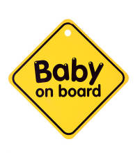 Reflective Baby on board car sticker