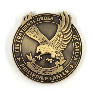 3D Philippine Eagle Logo Badge: High Polished 3'' Car Emblem