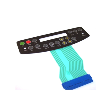 numeric membrane switch keypad with embossed keys