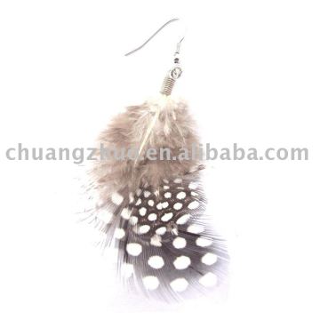 Fashion New Silver Feather Cheap Earrings