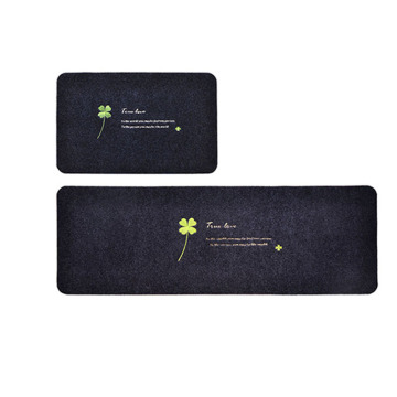 Custom Embroidery pattern cheap velour door mat