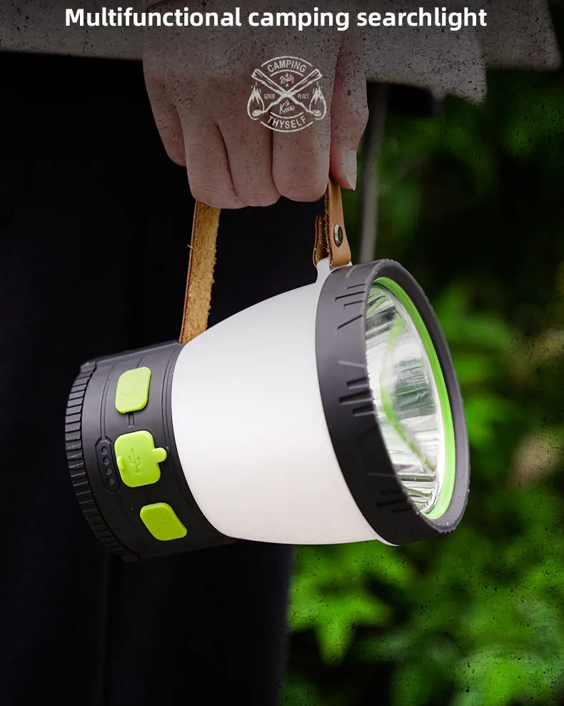 Ultra-Lightweight Solar Rechargeable Camping Lantern with Phone Charger