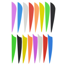 TPU Plastic Archery Vanes for Arrows - 1.75in to 5in for Bow Hunting & Target