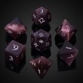 Cat's Eye Gemstone DND Dice Set, 7PCS Handmade Stone Dice Set for Dungeons and Dragons Tabletop Role Playing Game
