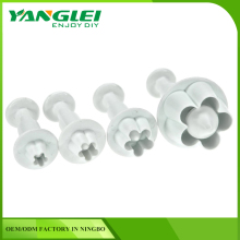 4pcs set fondant icing ingredients flower shaped Mold of fondant