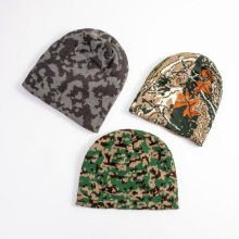 Custom Classic Unisex Army Camo Pattern Design Logo Jacquard открытый акриловый зима вязаная шапка шапка
