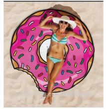 150cm printed chiffon round beach towel