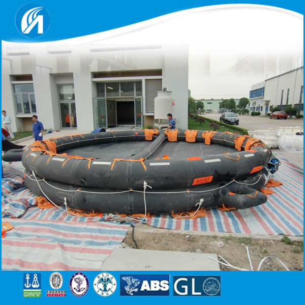 high quality 20 persons life raft open-reversible type liferaft inflatable viking life raft