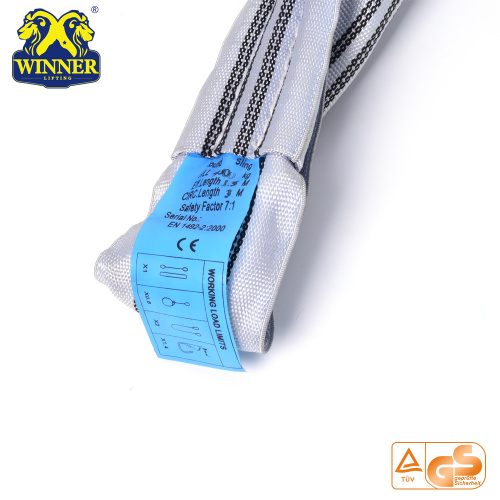 4T Heavy Duty Lifting endlose runde Polyester Sling