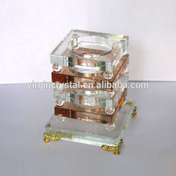 Handmade office desktop accesory crystal pen holder