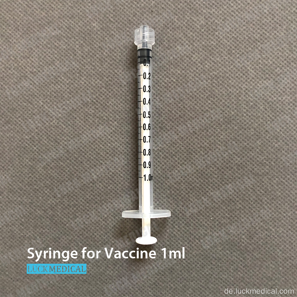Impfstoffspritze ohne Nadel -Luer -Schloss