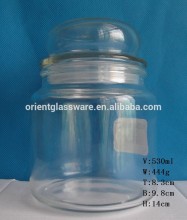 530ml hot sales glass wax holder candle jar