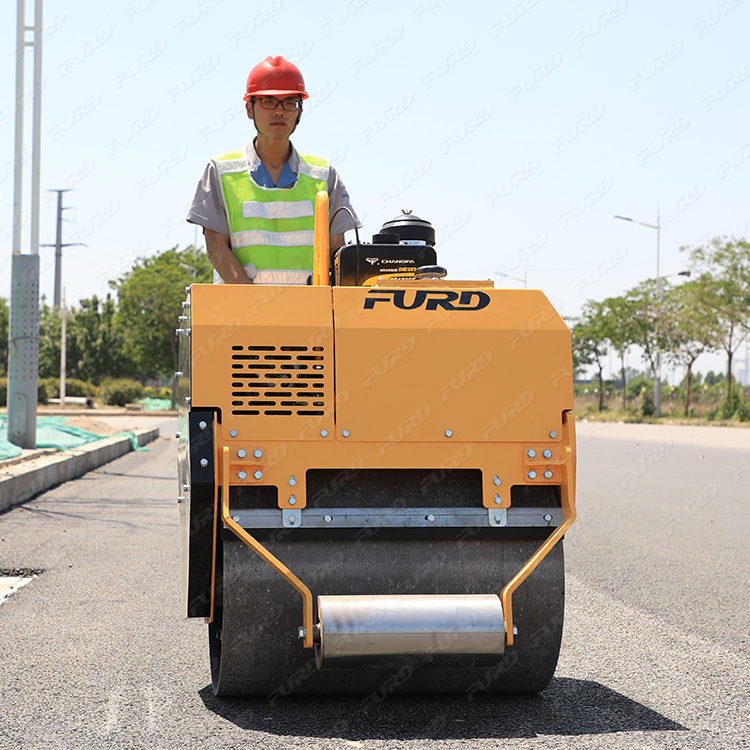 Fyl-750 Walk-behind Roller compacto 500kg Mini preço do rolo de estrada de roda única